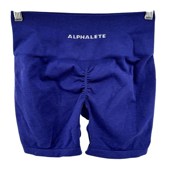 Alphalete Amplify Shorts Ultra-High Rise Seamless Compression Sapphire Medium - Picture 2 of 5